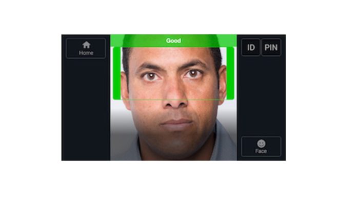 EF-45N Iris and Face Biometric Enrollment Correct