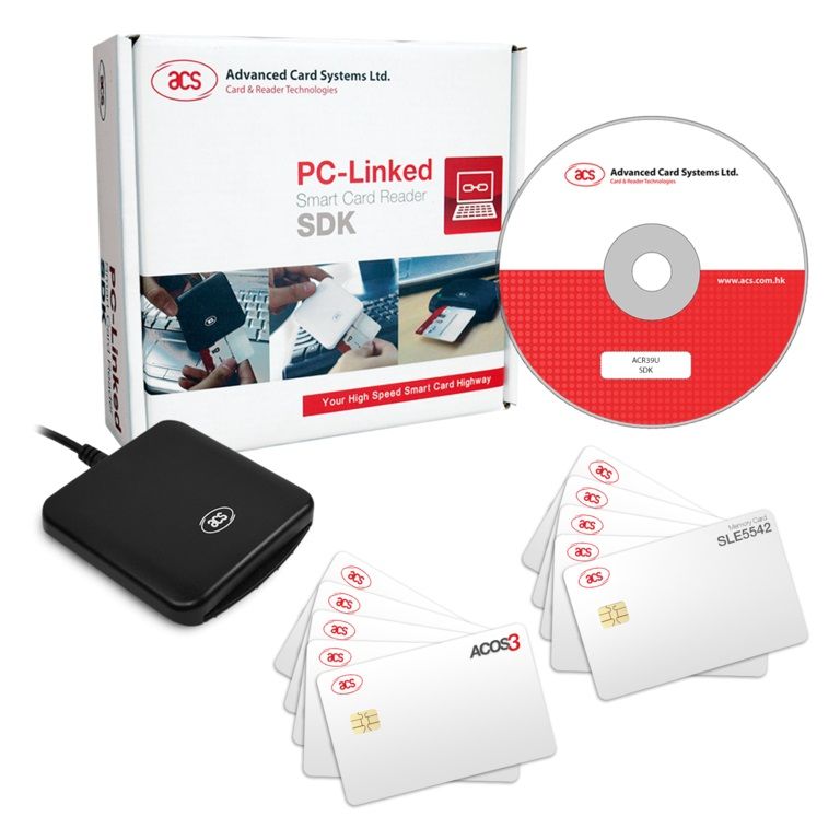 Merchandiser Temerity teller ACS ACR39U Smart Card Reader Software Development Kit (SDK)