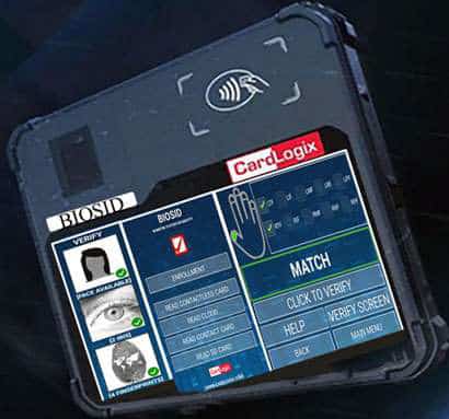 BIOSID PRO is a biometric enrollment, validation (AFIS) and verification tablet