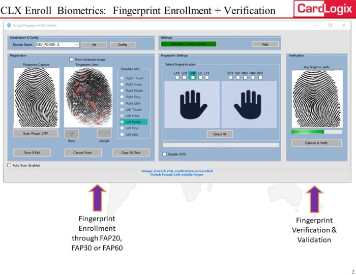 CLX Enroll Fingerprint Capture