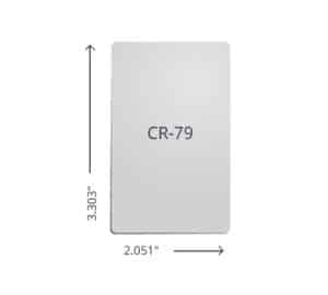 CR79 Card Dimensions
