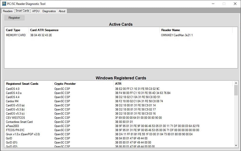 pc sc smart card reader software free download