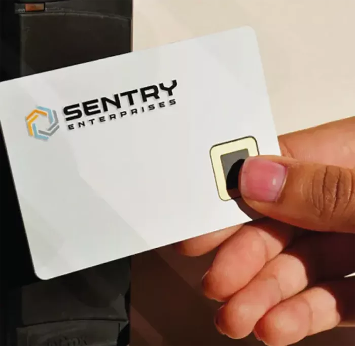 SentryCard Biometric Fingerprint Smart Card