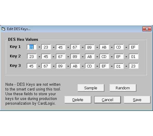 Smart card Triple-DES Keys