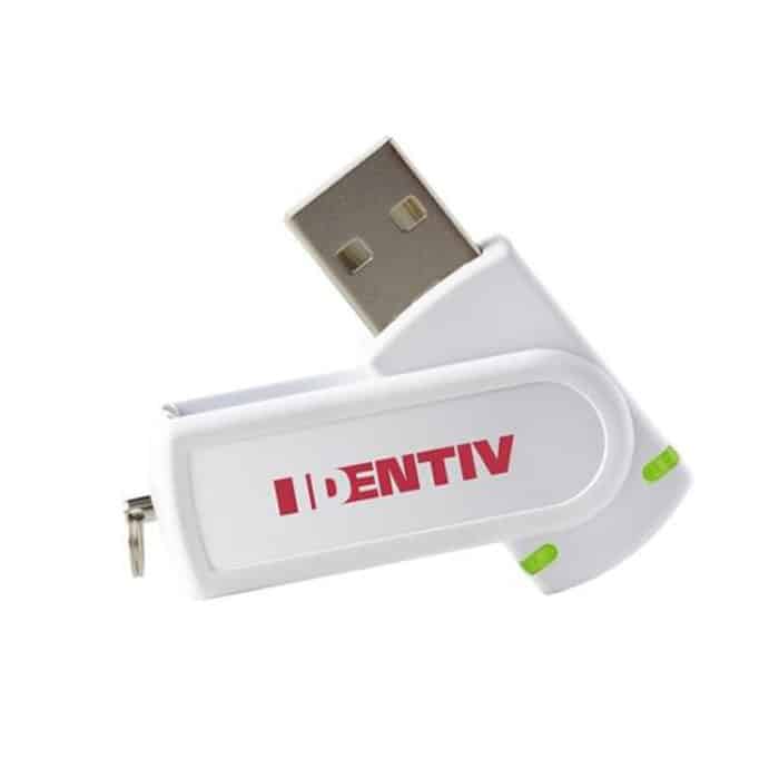 Identiv uTrust Token Standard SIM Card Reader and Writer - White